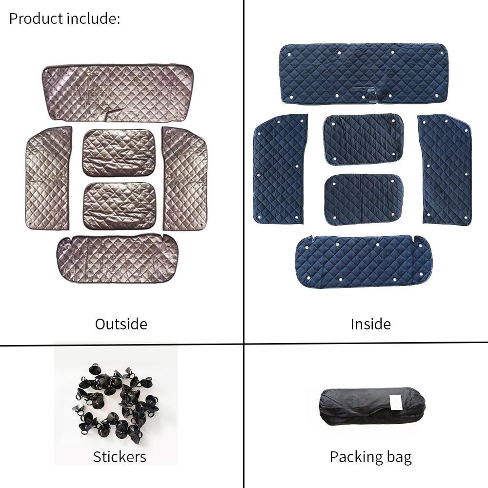 Jimny Special Car Sunshade for JB64W/JB74W - Full Surround Heat Insulating Window Cloth