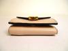Оригинальный кошелек FENDI F IS FENDI FF бежевого цвета из кожи золотого цвета H/W Micro Trifold #a137, восстановленный