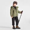 Boys' 3-in-1 Winter Outdoor Waterproof Hooded Padded Jacket
