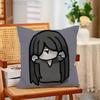 HHomicipher Funny Pillow Case Antidustmite Pillowcase Invisible Zipper Silky Short Plush Sofa Cushion Cover