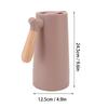 Coffee   Simple Stylish Portable 1L Large Capacity Beech Wood Handle 12h Thermal Insulation Coffee Pot