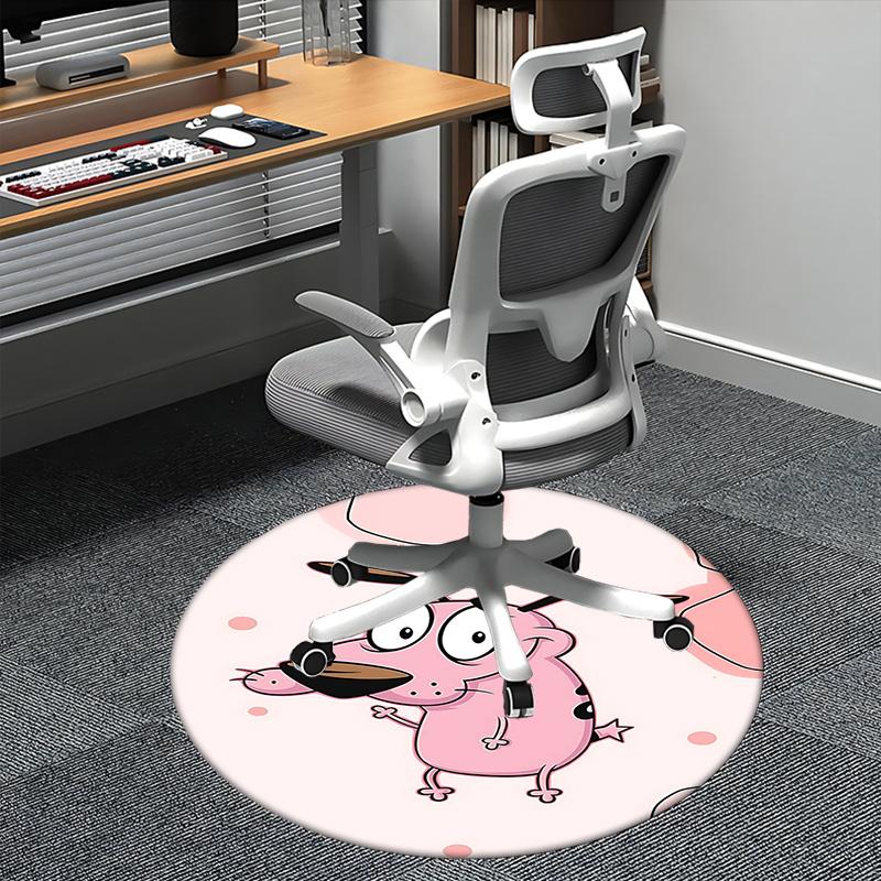 

Cartoon Mouse,Pink Mouse Chair mat Round Rug-Office carpet, Machine Washable, Non-slip, Suitable for Living Rooms, Bedrooms, Entryways, and 80cm by 80cm