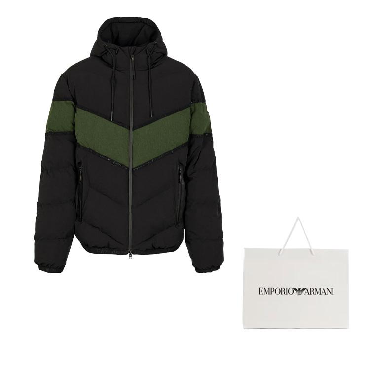 Emporio Armani Puffer Jackets Men's Hooded Moderate 6RPB06-PN1BZ-1977
