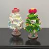 Hello Kitty Christmas Tree Handmade Knitted Ornament With Butterfly Bow For Holiday Decor