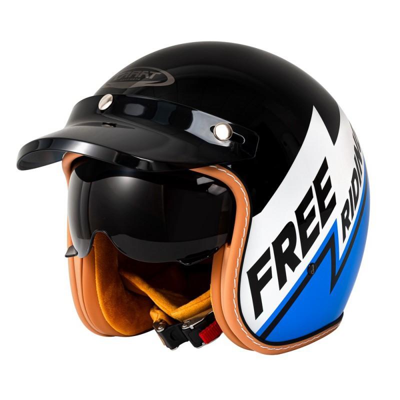 C500 White Competitive Motorcycle Helmet New National Standard Locomotive Lightweight Street Three-quarters Retro Half