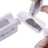 2 In 1 Nail Art Dip Powder Recycling Container Double Layer French Box Dipping Powder Glitter Sequins Collection Storage Tools