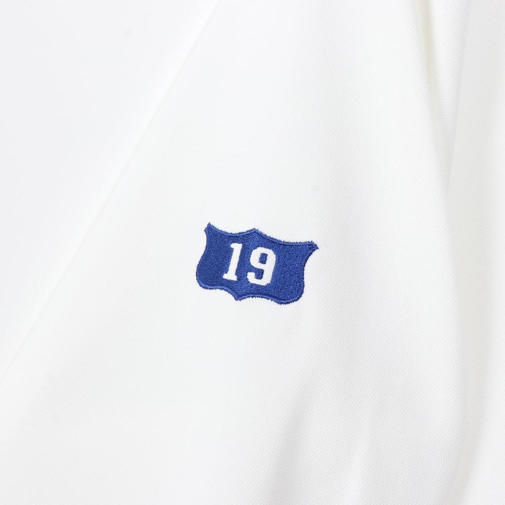 Champion Long Sleeve Quick UV Graphic Logo Long Sleeve Mock Neck Off White T-Shirt, Drying, Protection, Print, Shirt, Golf, C3-AG401, Men's,