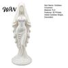 Artistic Women Figurine 3D Printed Veiled Goddess Statue Wearing Veil Sculpture Decoration for Home Office Living Room Desktop Study Ornament