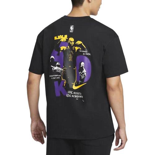 Nike Men's Black Retro Graphic Back Short-Sleeve T-Shirt