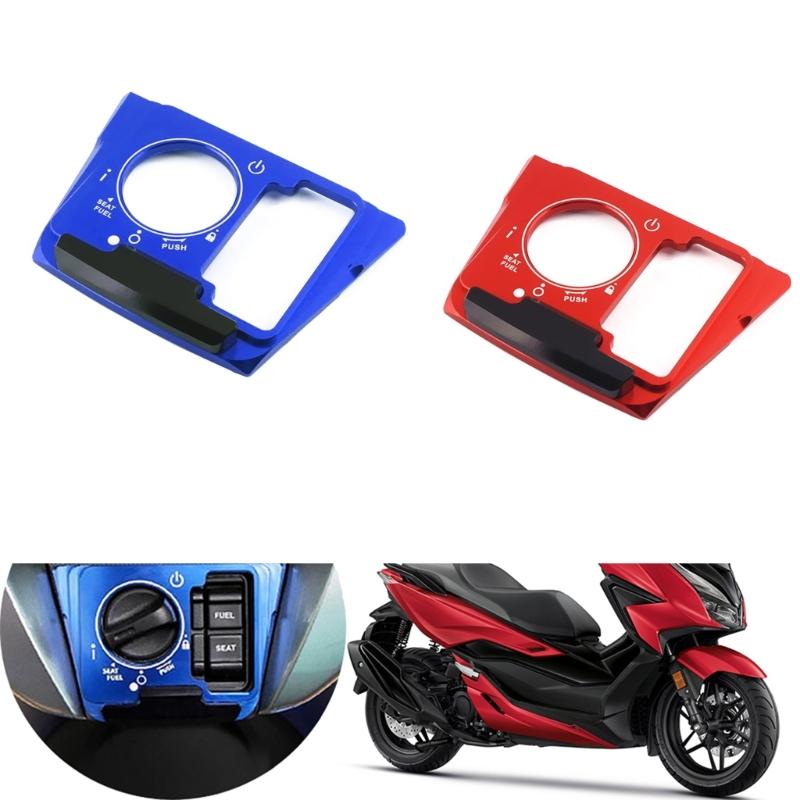 Motorcycle Seat Electric Door Lock Switches Cover Caps for 350 300 Replacement Ignition Switches Metal Protectors Cover