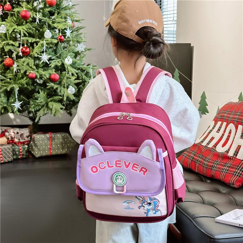 Adorable Cartoon Kids Backpack 2024 New Trend Breathable Nylon School Bag