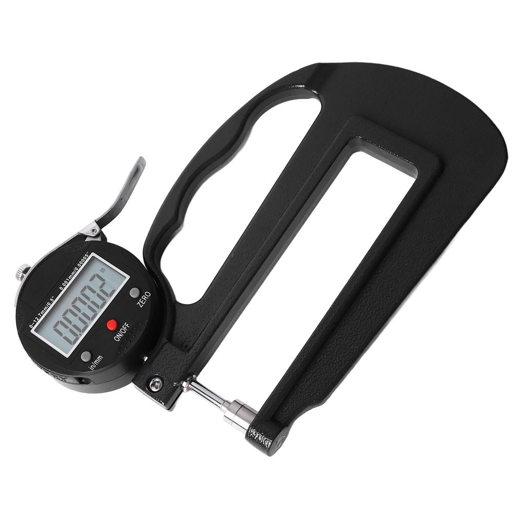 Digital Thickness Gauge 0.001mm 0.00005in Resolution 12.7mm 0.5in Range Aluminum Alloy Dial Thickness Meter