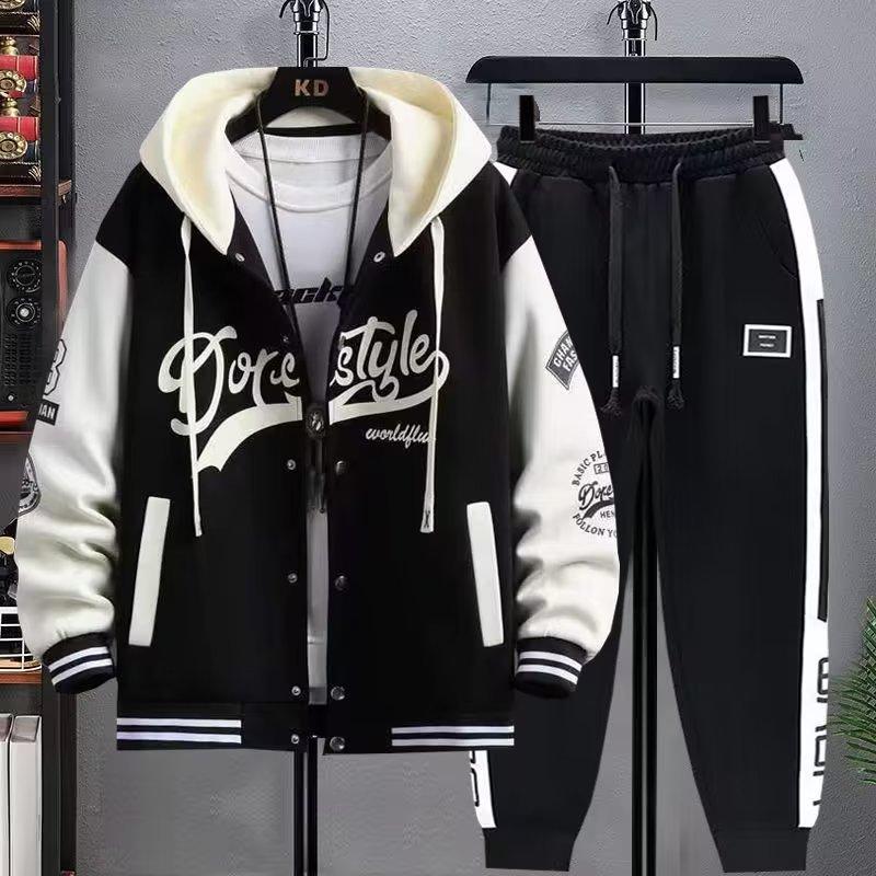 Spring Autumn Men's Sets Fashion Set Graphic Hoodies Jacket Sweatpants Men Tracksuit Sets