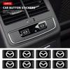 10 pièces Autocollants de Volant de Voiture 3D Époxy pour Mazda 3 6 2 5 Axela Atenza Demio CX3 CX5 CX7 CX30 MX3 MX5 Speed MPE MS