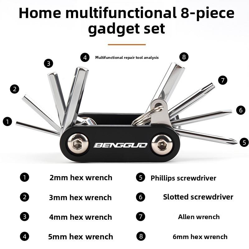 Bicycle Repair Tool Kit With Aluminum Alloy Case For Mountain And Road Bikes
