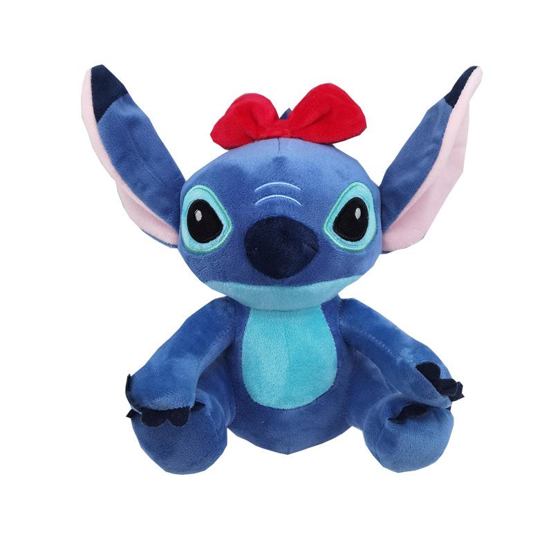 25cm Disney Plysjleke Stitch Originale Animefigurer Disney Lilo & Stitch Søte Kosedyr Filmperiferi Myke Ornamenter Gave