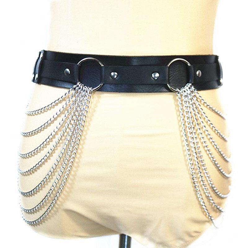 

2020 модный новый ремень из искусственной кожи с металлической цепочкой, женский универсальный однотонный черный ремень в стиле ретро, ​​110 см, женские ремни в стиле панк для джинсового платья