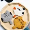 1PC Mugs Cup Cute Table Mat Heatproof For Coffee Cartoon Wool Felt Handmade Placemat Kitten Coaster