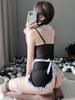 Women Sexy Lingerie Costume French Apron Maid Dress Cosplay Servant Lolita Hot Babydoll Dress Uniform Erotic Role Play Costume