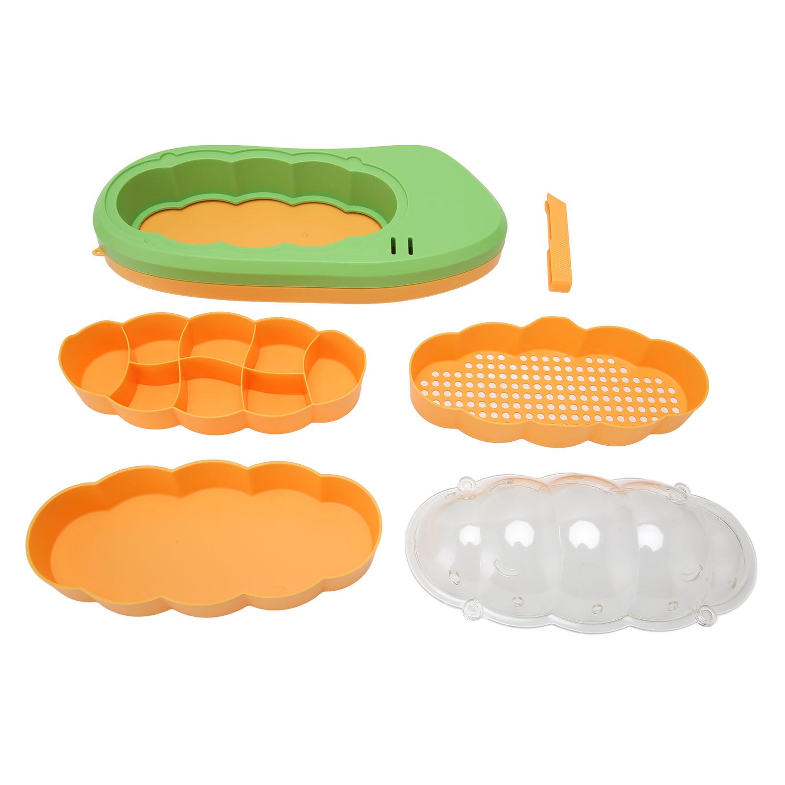 Silkworm Observation Box Educational Silkworm Breeding Space Rearing Bucket with Tweezer for Insect Learning Observation