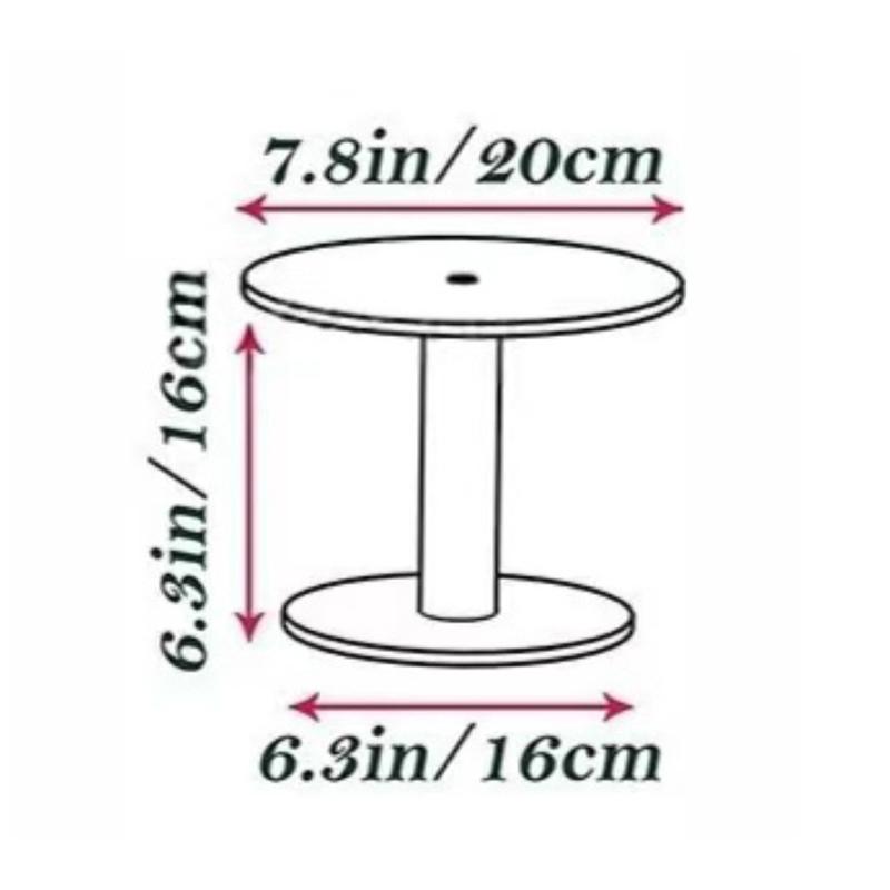 

Transparent Acrylic Round Cake Stand For Desserts, Cupcake Rack, Pastry Candy Display Stand For Wedding, Event, Birthday Party