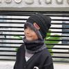 Winter Knitted Fleece-Lined Hat & Scarf Set for Men, Women & Kids - Thick Wool Parent-Child Cap