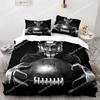 America Football Bedding Microfiber FullQueenKingTwin Sport Duvet Cover Set for Boys Girls Teen Speed Victory Quilt Cover