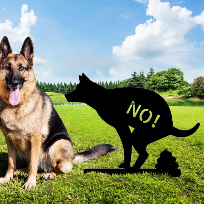 Don't Poop Yard Sign,  No Allowed Poop Spike Guides, Garden Decorative Stake for Lawn Yard,Keep Your Dog Off Grass Sign (Dog)