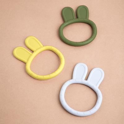 Color Kids 1PCS Baby Silicone Teethe Toys Cartoon Shape Ring Baby Toys Baby Stuff Toddler Sensory Toys Baby Molar Accessories