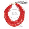 Fashionable Adjustable Length Necklace Beads Necklace Multilayer Jewelry Beads Bracelet Elegant Neckwear for Everyday