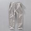 Clearance Sale: Men's Pure Cotton Cropped Casual Pants, Spring/Summer Slim Fit Korean Style Versatile Tapered Pants