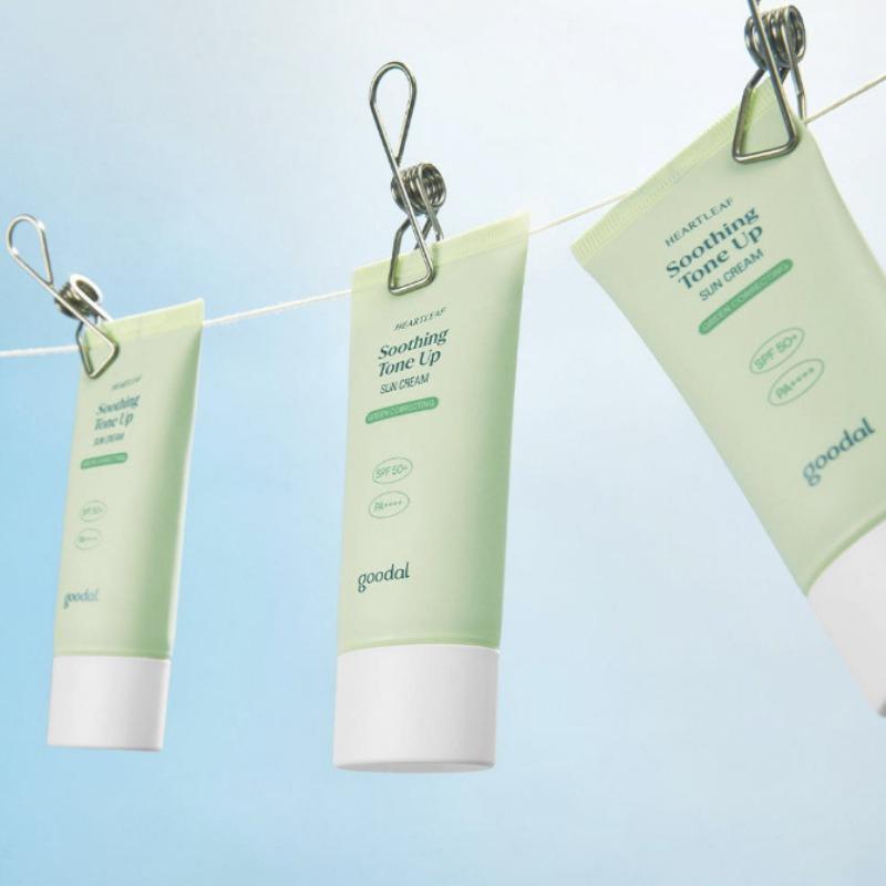 GOODAL Heartleaf Calming Green Tone-Up Sunscreen SPF50+ PA++++ 50ml