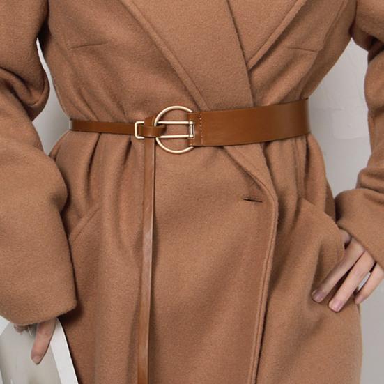 Imitation Leather Women Belt Adjustable Waist Circumference Dress Shirt Coat Waistband Fashion Accessories