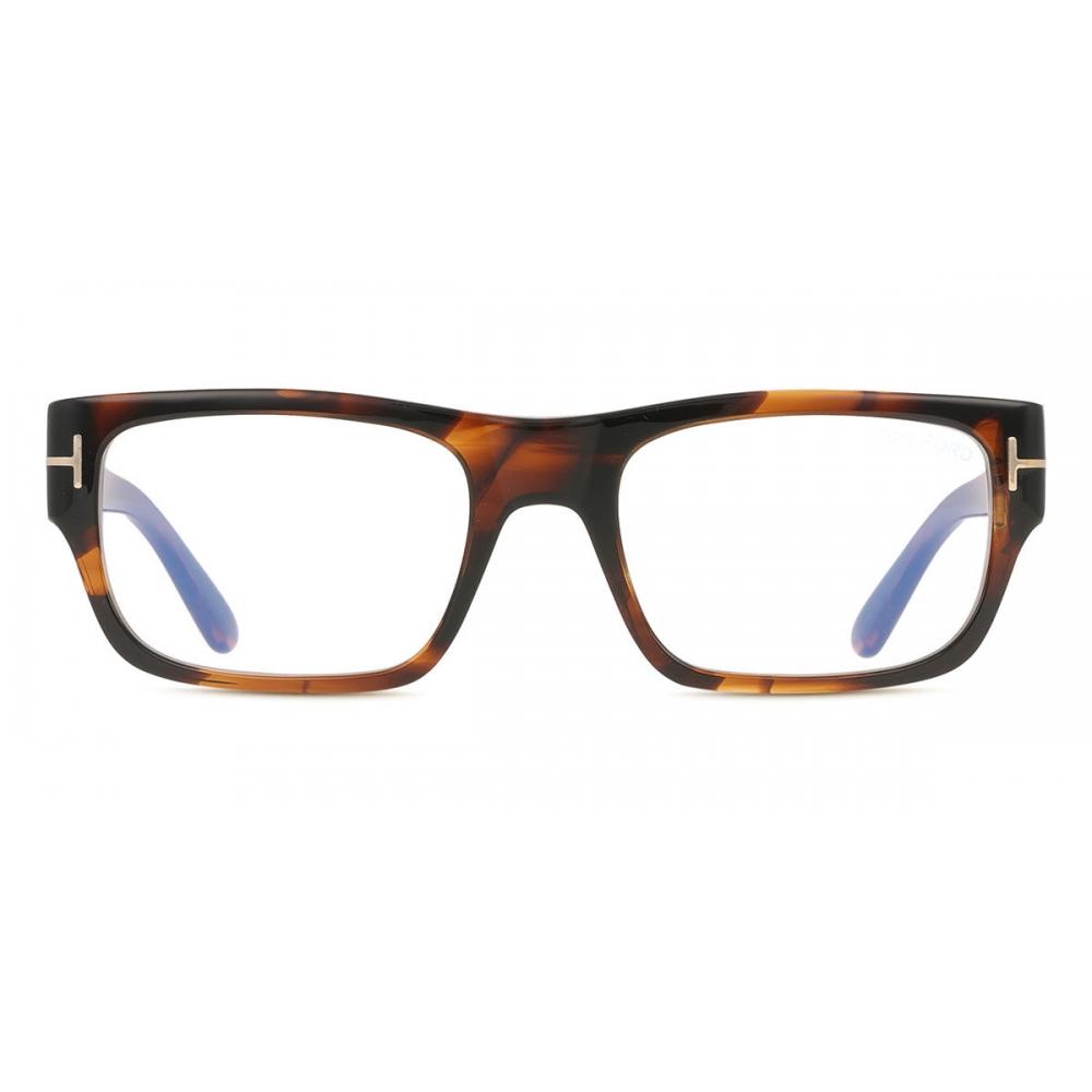 

Tom Ford Ft6034 B 056 Blue Light Block Men Eyeglasses Dark Tortoise/54-19-140