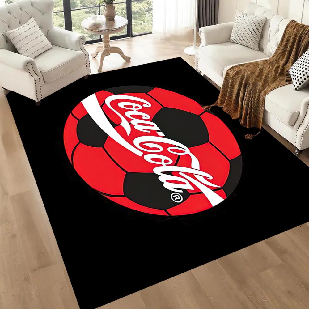 Coca-cola Classic Bottle Cap Square Rugs Are a Great Choice for Living Rooms, Bedrooms, Home Décor, and As Gifts.