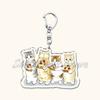 Cute Super Cute Kitten Cartoon Cat Acrylic Keychains Ring Shark for Accessories Bag Pendant Key Chain Jewelry Fans Lovers Gifts