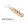 Engraved Beer Opener Wood Handle Beer Bottle Opener Handcrafted Father's Day Personalized Gift for Dad Grandpa