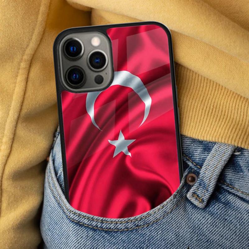 Flagge Türkei Istanbul Antalya Mustafa Wolf Weiche Handyhülle für iPhone 17 Air 16e Pro max 15 Pro 13 14 Plus 11 12 MagSafe