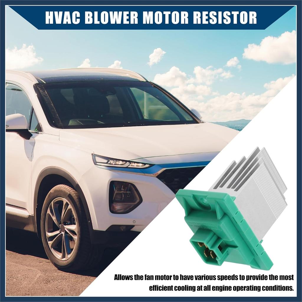 No.972351U000 HVAC Blower Motor Resistor W/AUTO for Kia Soul 2010-2017 for Hyundai Sonata 2011-2017 / Inner/Durable Metal / 1 Pcs/Silver Tone Stylish