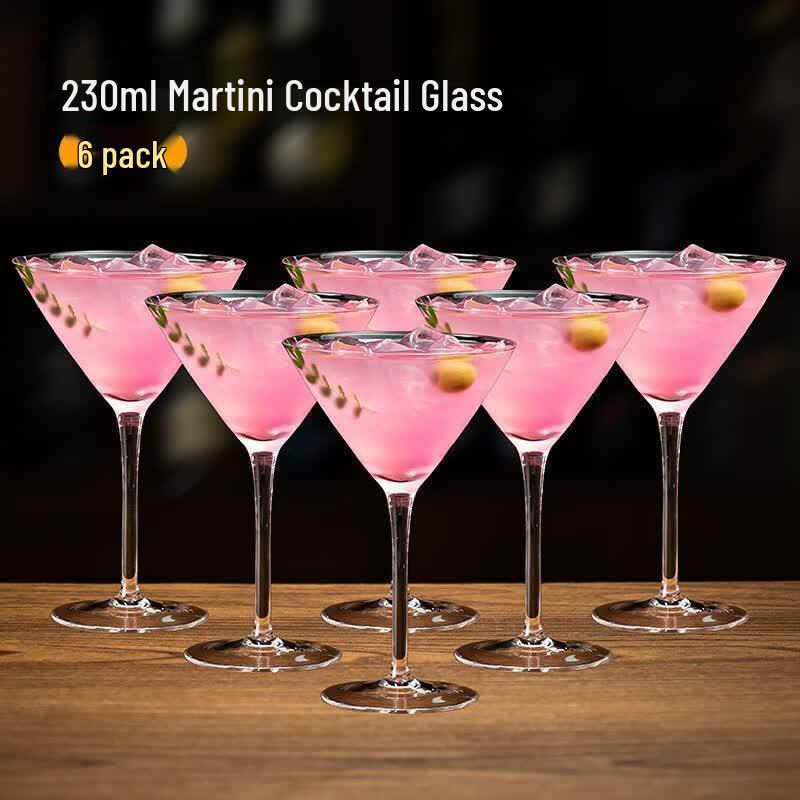 Qiwei Thickened High-End Glass Cocktail & Beverage Cup