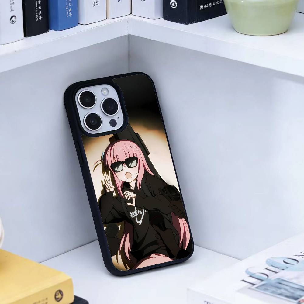 Custodia per Telefono Anime Carina B-BOCCHI T-THE R-ROCK Per iPhone 17,16,15,14,13,Pro,Max,Plus,Magnetica Per Ricarica Wireless Magsafe