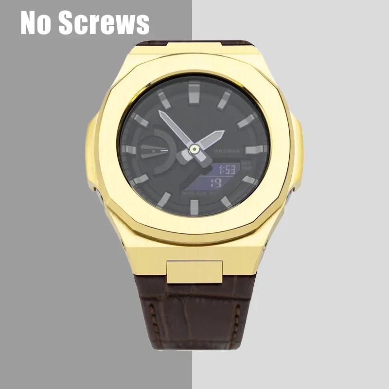 

Розкішний Комплект для Модифікації Casioak GA2100 Nautilus Металевий Безель Мод Комплект Корпус з Нержавіючої Сталі Металевий Ремінець для GA 2110 Аксесуари