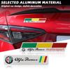 Car Stickers For Alfa Romeo 3D Metal Car Decor Emblem Fender Sticker Rear Trunk Badge Decal For Alfa Romeo Giulia Stelvio Giulie