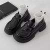 Loafers women's 2025 new spring and autumn versatile retro muffin platform jk single shoes increase the height of British style small leather shoes w