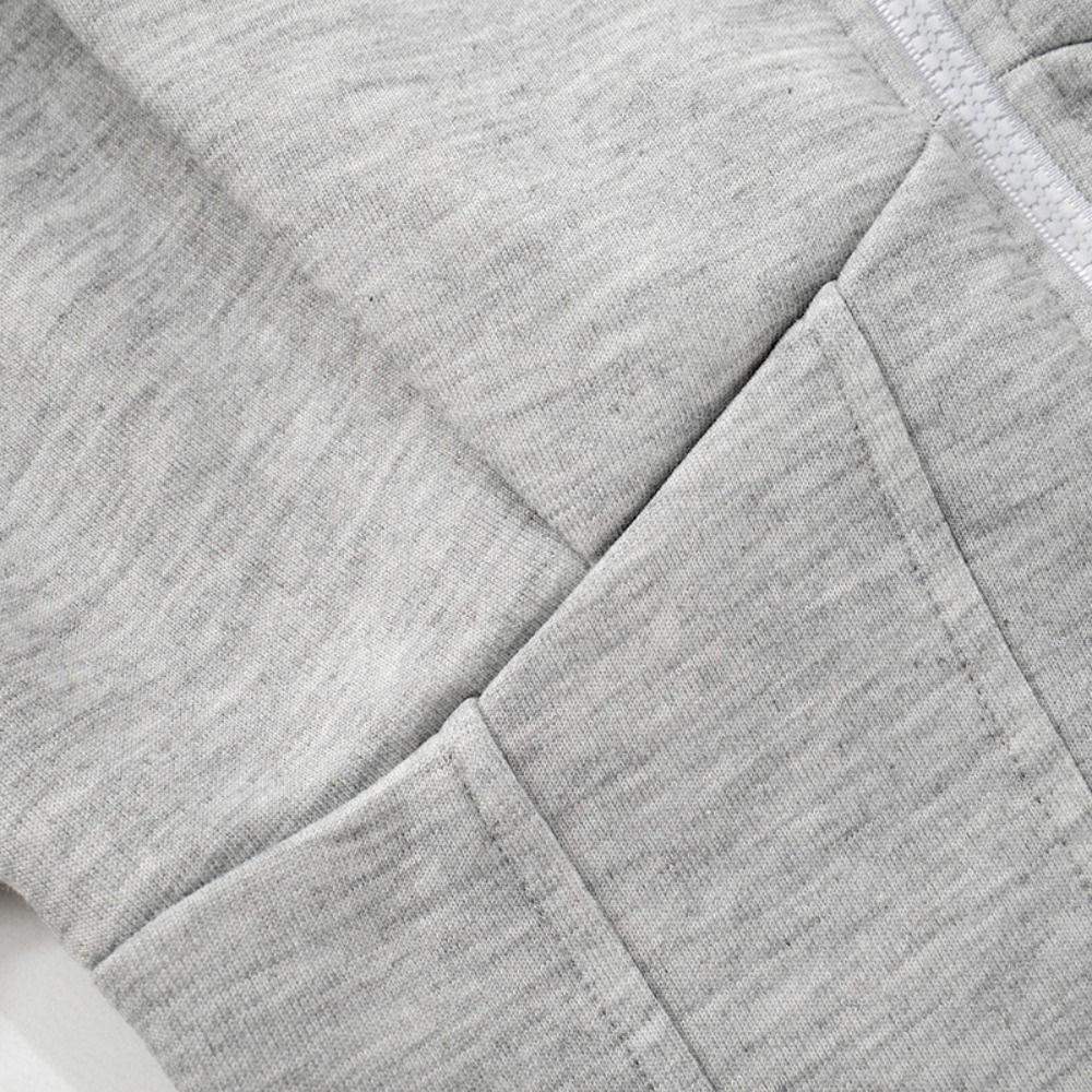 Einfarbige Hoodies Damen V-Form Langarm Kapuzenmantel Weicher Streetwear Cardigan Damen