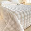 Blanket Class A Milk Velvet Bed Sheet In Winter Plus Velvet Bubble Velvet Three-piece Set Clearance Blanket Thickened In Winter