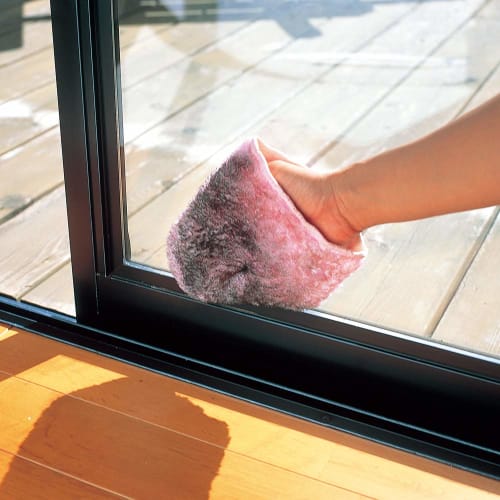 Azuma Screen Door Cleaning Mitt, TK Screen Door Cloth P, Pink. Easy Cleaning Without Removing the Screen Door. Cleans with Just Water.