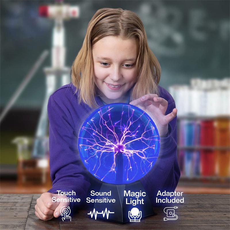 3inch Novelty Magic Glass Plasma Ball Light For Kids Birthday Gift Home Decoration Lighting