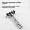 1 Set Stainless Steel Manual Handle Razor Exquisite Retro Safety Razor Double Edge Facial Shave Barber