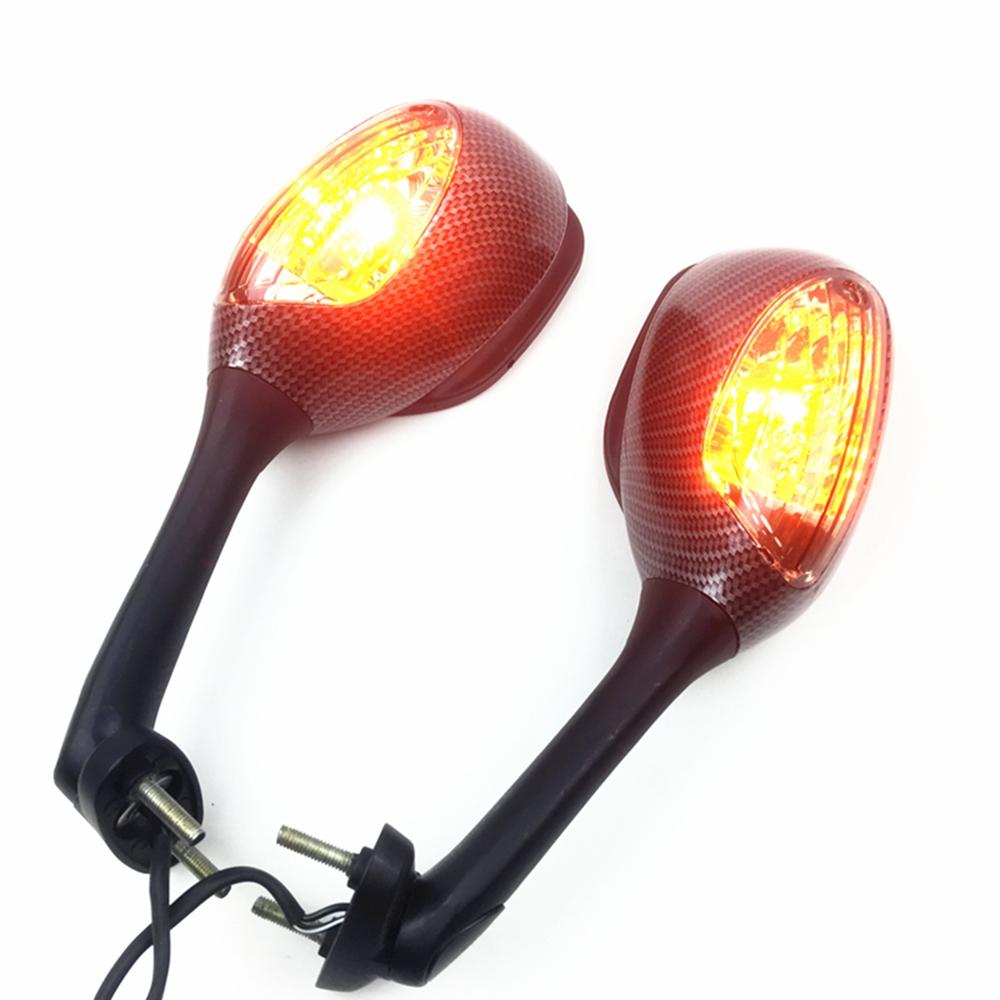 Motorcycle Mirror Rearview with Turn Signal Light Mirror For Suzuki GSXR600 750 2006-2010 GSXR 1000 2005 2006 2007